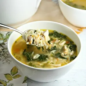 Lemon Chicken Orzo Soup square