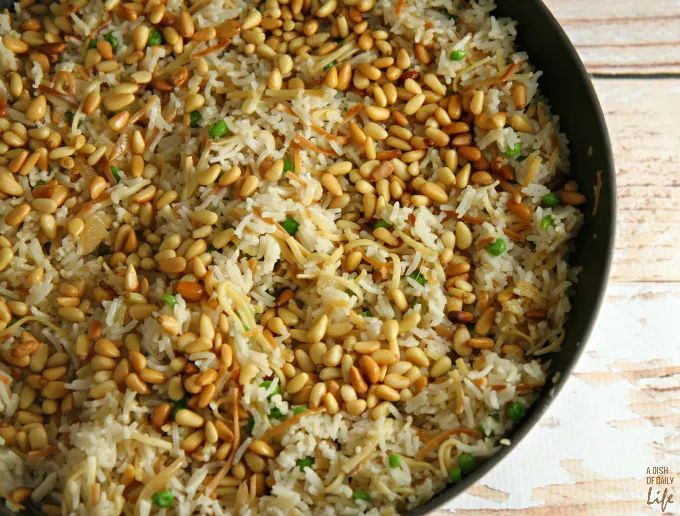 This delicious Rice Pilaf recipe was inspired by my husband's Lebanese roots. It's an elegant, easy-to-make side dish, the perfect addition to your Thanksgiving or Christmas menu. 