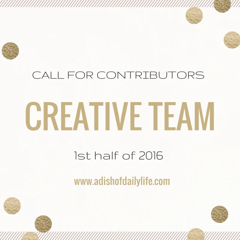 Call for Contributors Creative Team