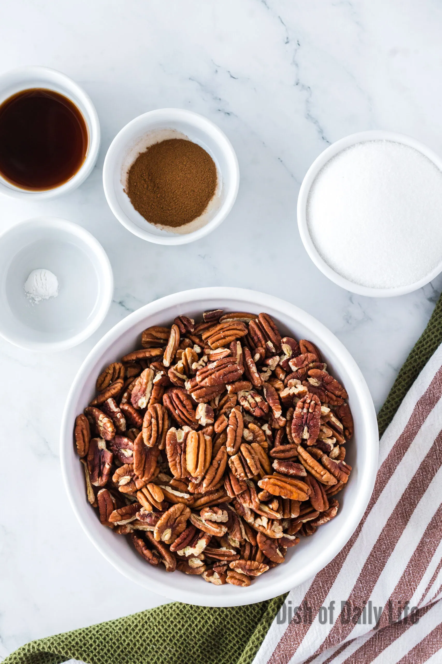 All ingredients laid out on counter