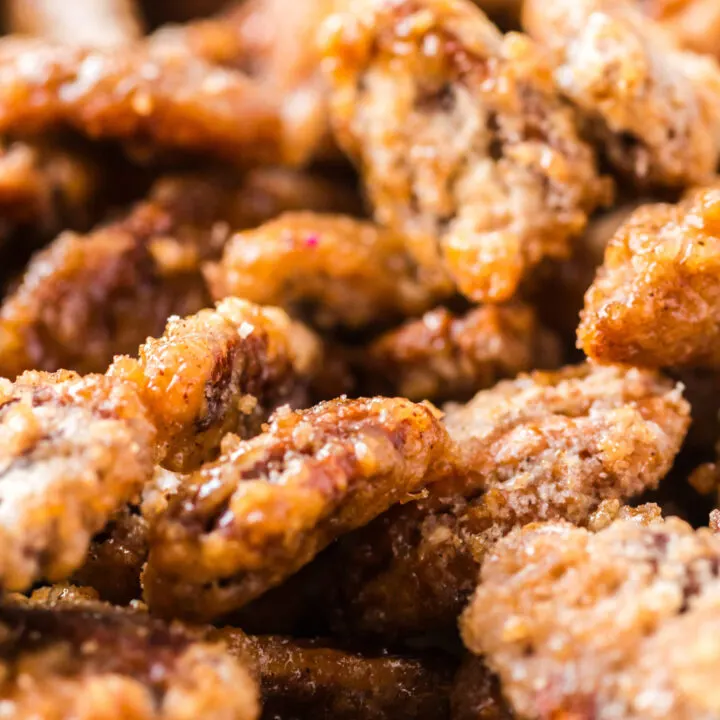 zoomed in image of candied pecans