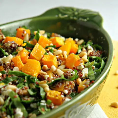 Red Quinoa and Butternut Squash Salad