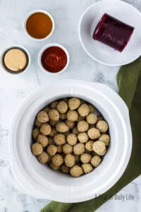 All ingredients laid out on counter, ready to assemble