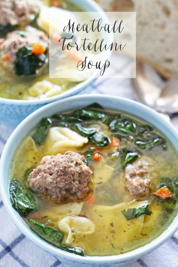 Meatball Tortellini Soup + 14 more easy soup recipes for National Homemade Soup Day!