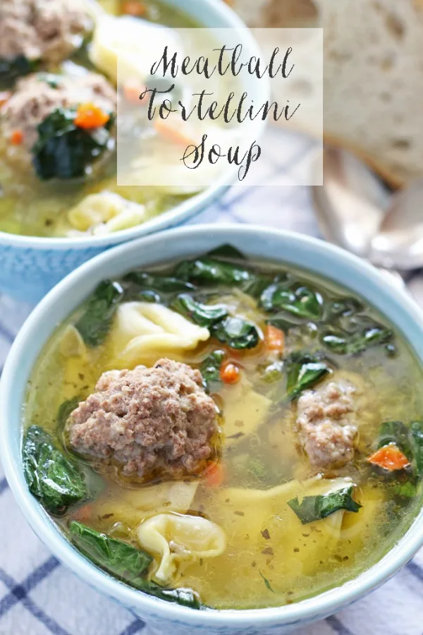 Meatball Tortellini Soup + 14 more easy soup recipes for National Homemade Soup Day!