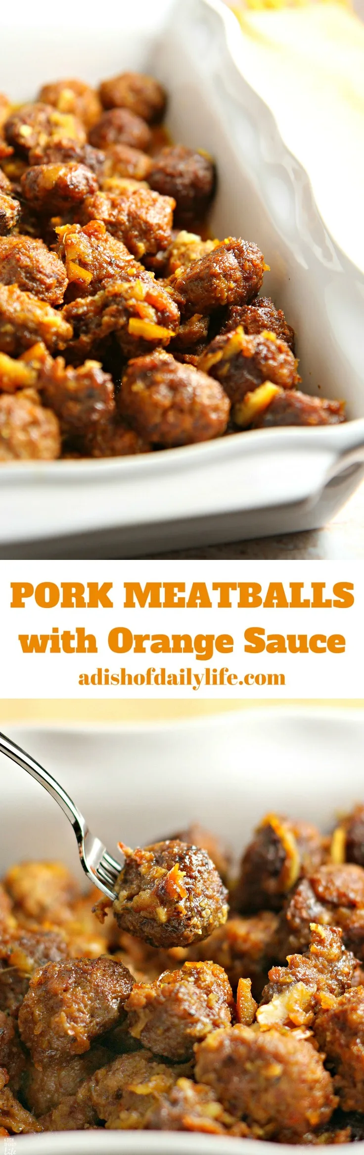 Slow Cooker Pork Meatballs with Orange Sauce...tender, juicy meatballs, packed with vegetables, covered with an orange glaze that everyone goes crazy for! Great as a party appetizer recipe, or delicious easy dinner with rice! Leftovers freeze well. 