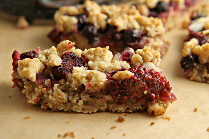 This easy Berrylicious Bar Cookies recipe is a delicious snack recipe, sure to be a new family favorite! They're also a great dessert to bring to potlucks, and with the red and blue berries, they're great for the 4th of July too! 