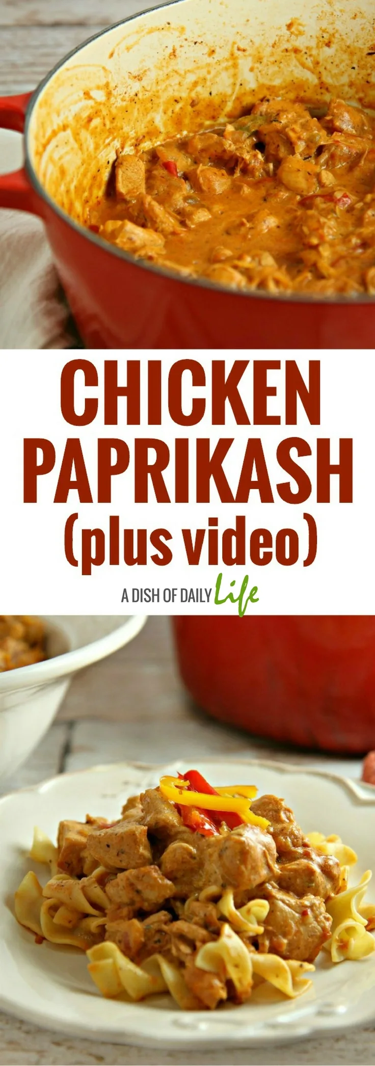Chicken Paprikash plus video 2