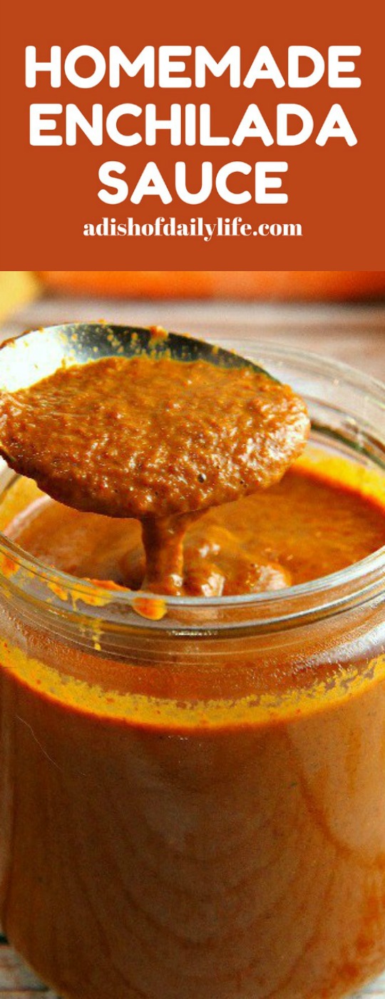 Ditch the canned sauce! This Homemade Enchilada Sauce recipe is very easy to make and tastes a lot better than canned!