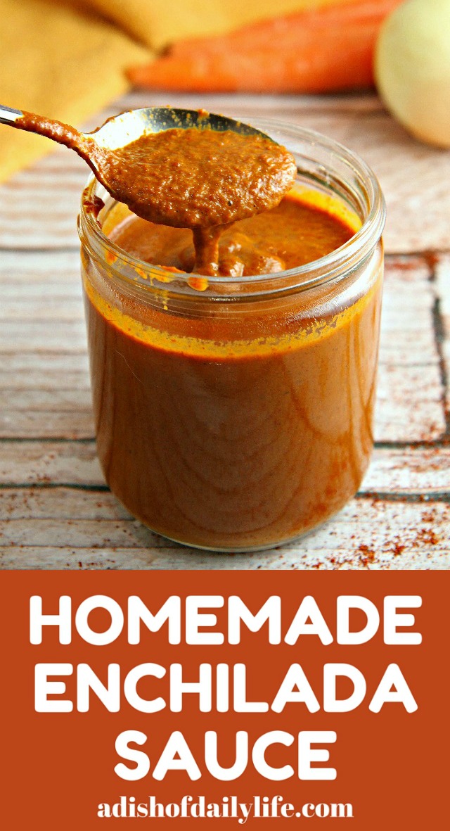 Ditch the canned sauce! This Homemade Enchilada Sauce recipe is very easy to make and tastes a lot better than canned! 