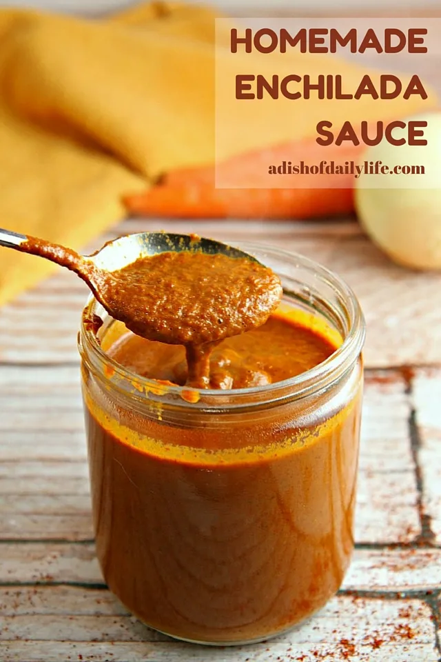 Ditch the canned sauce! This Homemade Enchilada Sauce recipe is very easy to make and tastes a lot better than canned! 