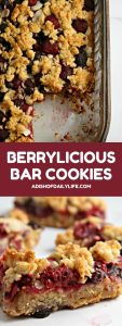 This easy Berrylicious Bar Cookies recipe is a delicious snack recipe, sure to be a new family favorite! They're also a great dessert to bring to potlucks, and with the red and blue berries, they're great for the 4th of July too!