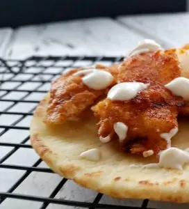 Nashville Hot Chicken Flatbreads is a spicy appetizer alternative to the messy original. Perfect for when you want to add a little spice to your life.