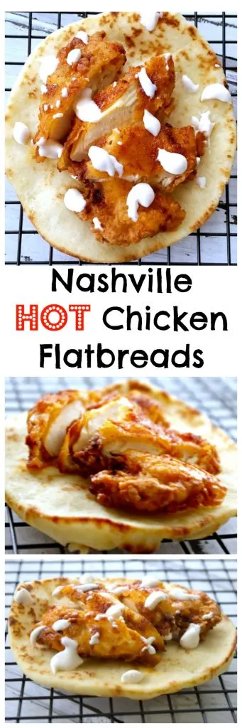 Nashville Hot Chicken Flatbreads is a spicy appetizer alternative to the messy original. Perfect for when you want to add a little spice to your life.