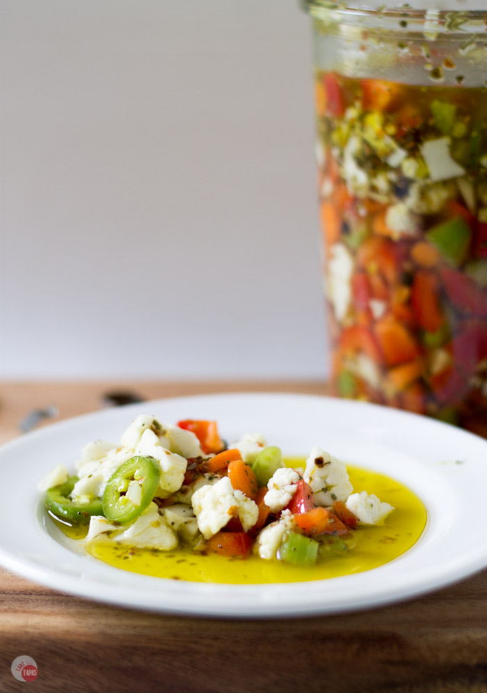 This recipe for Italian pickled vegetable giardiniera will perk up your cheese board and add zing to your favorite sandwich. Definitely a farmer's market favorite!