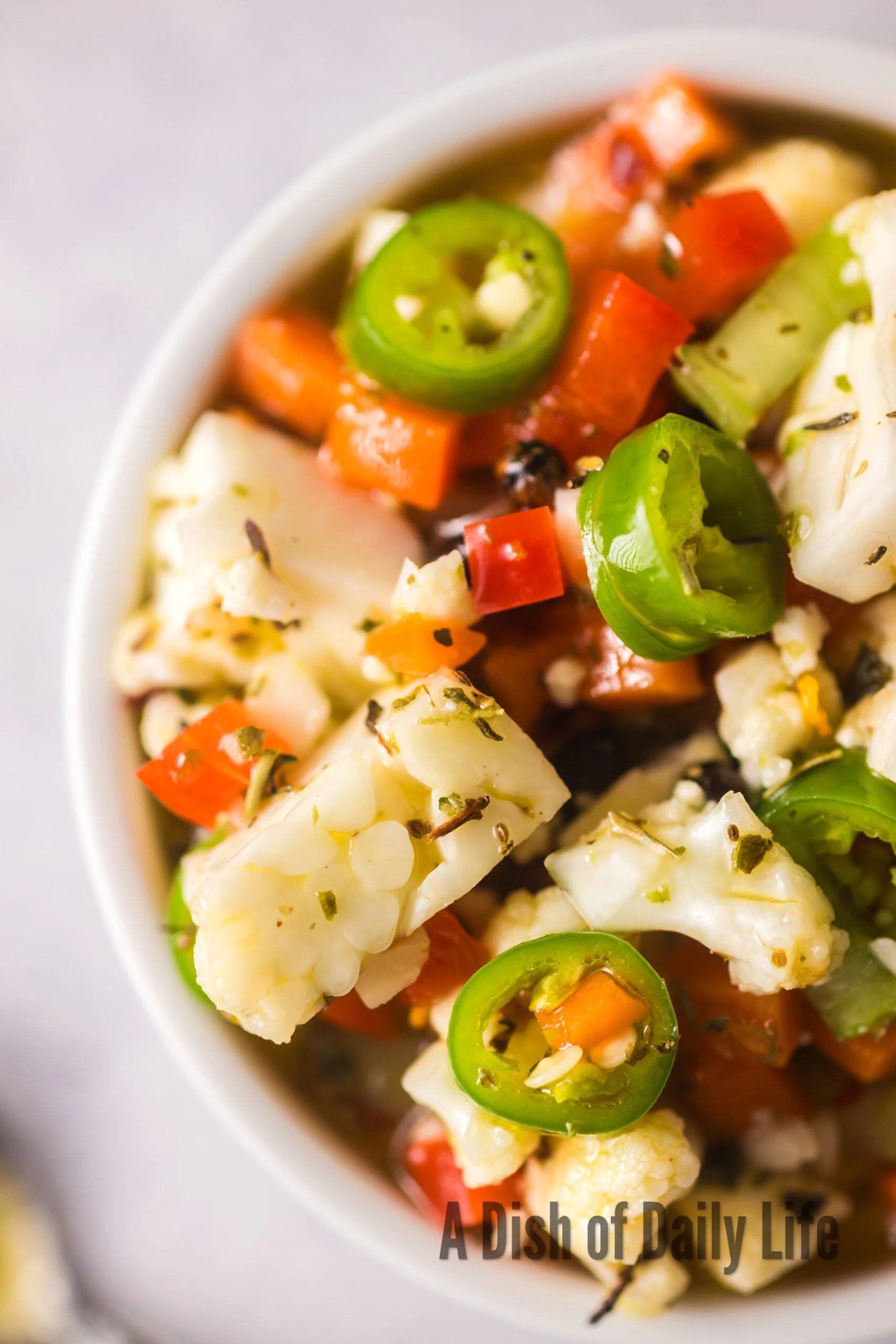 vegetables in a bowl, ready to serve.