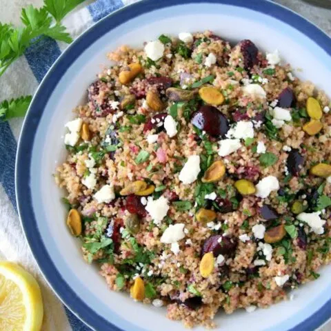 Cherry Couscous Tabbouleh