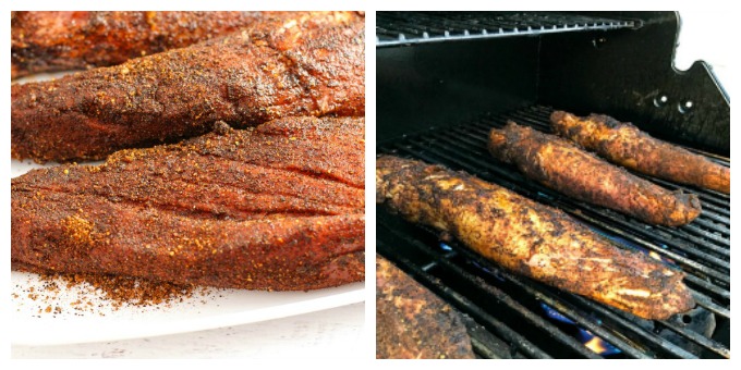 These delicious Grilled Pork Tenderloins are rubbed with a Coffee Chili dry rub before grilling, creating a "crust" packed with flavor that also helps keeps the tenderloin tender and juicy! This easy recipe is sure to be a hit at your next BBQ!