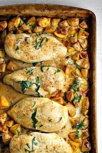 Lemon Herb Chicken with Roasted Potatoes