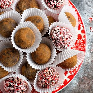 Mocha Mint Chocolate Truffles