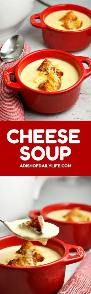 Inspired by the Driskill Hotel's famous Cheese Soup, this rich soup recipe has out-of-this world flavor and is ready in under 30 minutes! This is a MUST TRY!
