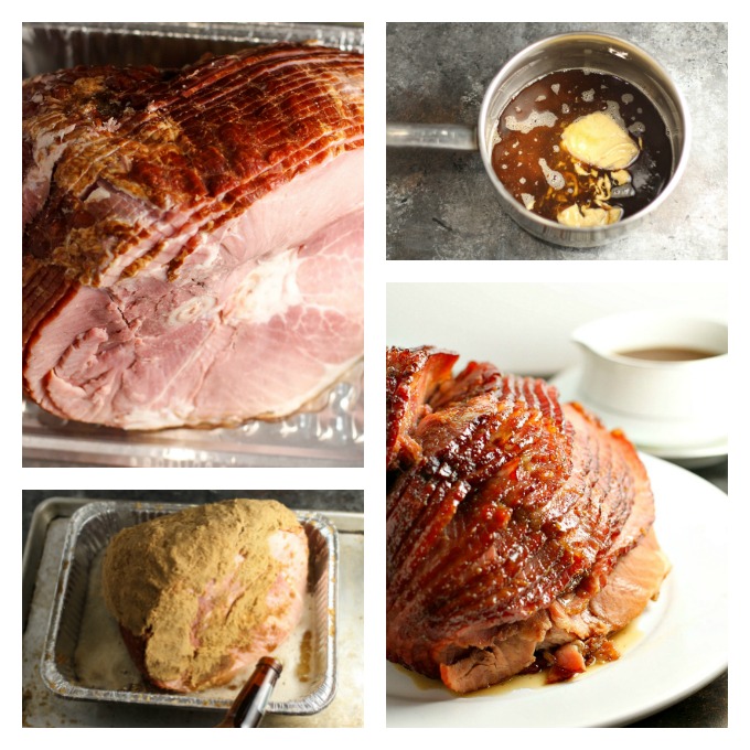 Brown Sugar Ham with Bourbon Glaze...this easy ham recipe is perfect for holiday occasions!