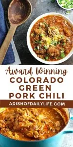 COLORADO GREEN PORK CHILI...one of my all time favorite chili recipes! Give it a try and you will see why. It's the ultimate in comfort food!