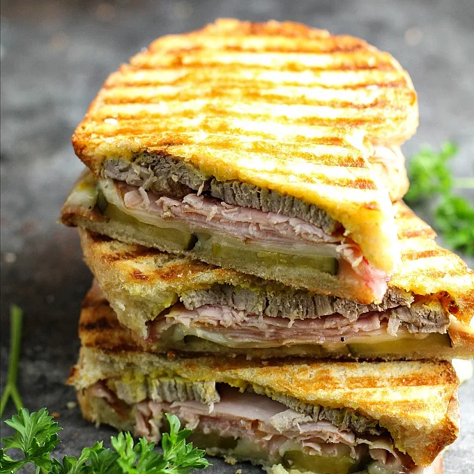 Cuban Sandwich with Cuban Style Mojo Pork