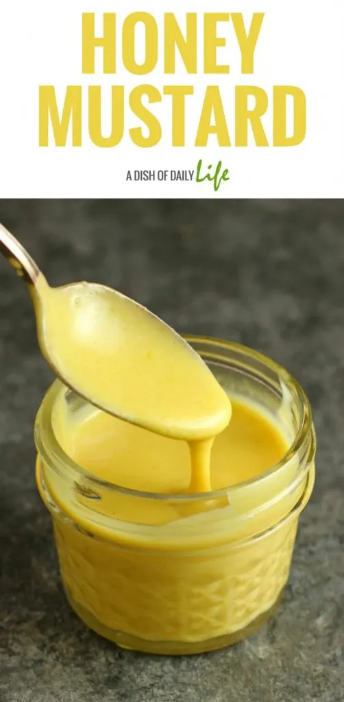 Honey Mustard is easy to make and uses ingredients you probably already have on hand. It's great as a dipping sauce or sandwich spread, and you can use it in salad dressings as well! Perfect for your Easter ham leftovers too! Condiment | Dressing | Sandwich Spread | Dipping Sauce
