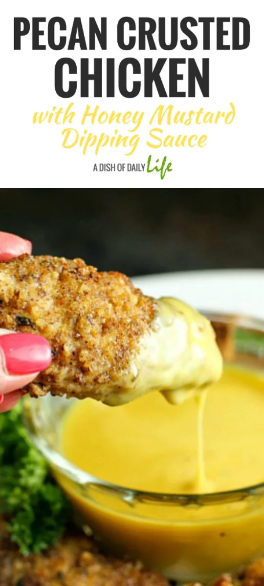 Pecan Crusted Chicken with Honey Mustard Sauce