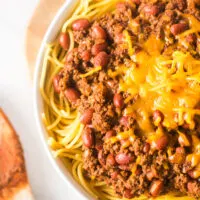 zoomed in image of cincinnati chili