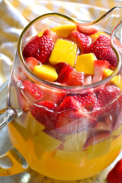 Strawberry Mango Sangria | Lemon Tree Dwelling