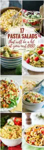 These 17 easy Pasta Salads are guaranteed to be a hit at your summer BBQs! Pasta | Salad | Pasta Salad | Side dishes | Recipes for parties | Summer BBQs