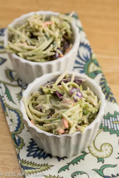 Asian Broccoli Slaw | Big Flavors Tiny Kitchen - 31 Awesome BBQ Side Dishes