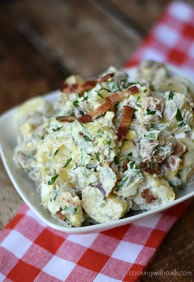 Bacon Potato Salad | Cooking with Curls - 31 Awesome BBQ Side Dishes