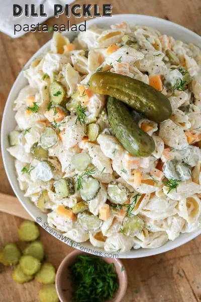 Dill Pickle Pasta Salad