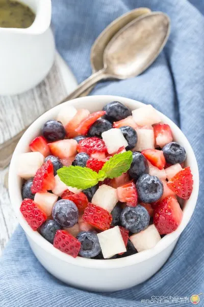 Patriotic Honey Poppy Seed Salad | Cooking on the Front Burner 