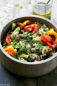 Balsamic Grilled Vegetable Quinoa Salad | Cooking LSL