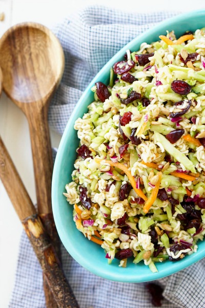 Crunchy Ramen Noodle Salad | Sugar & Soul Co - 31 Awesome BBQ Side Dishes