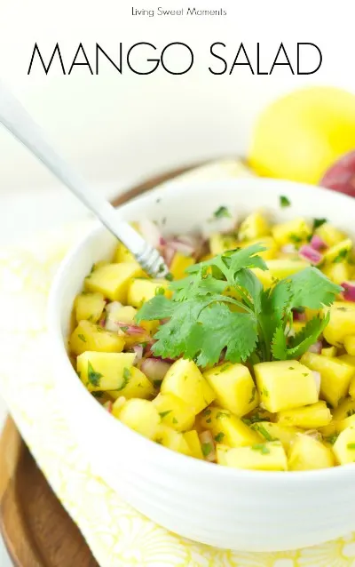 Refreshing Mango Salad | Living Sweet Moments - 31 Awesome BBQ Side Dishes