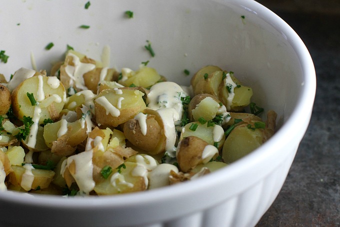 potato salad with herbs