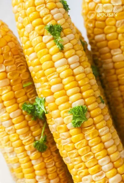 Slow Cooker Corn on the Cob | Amanda's Cookin' - 31 Awesome BBQ Side Dishes