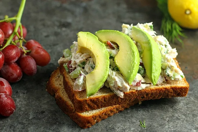 This "Skinny" Greek Yogurt Chicken Salad with Grapes is the perfect alternative to the traditional version. It's easy, delicious, and you definitely won't miss the calories!