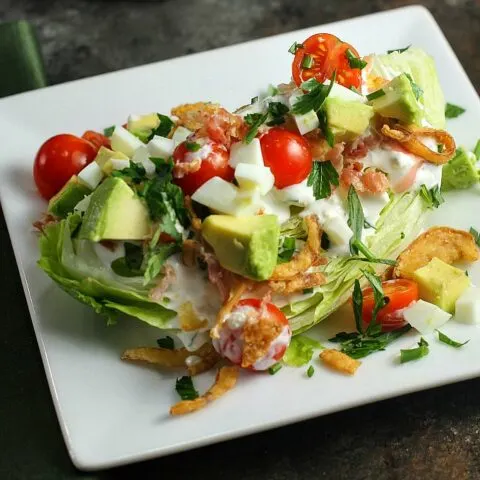 Wedge Salad with Blue Cheese Dressing