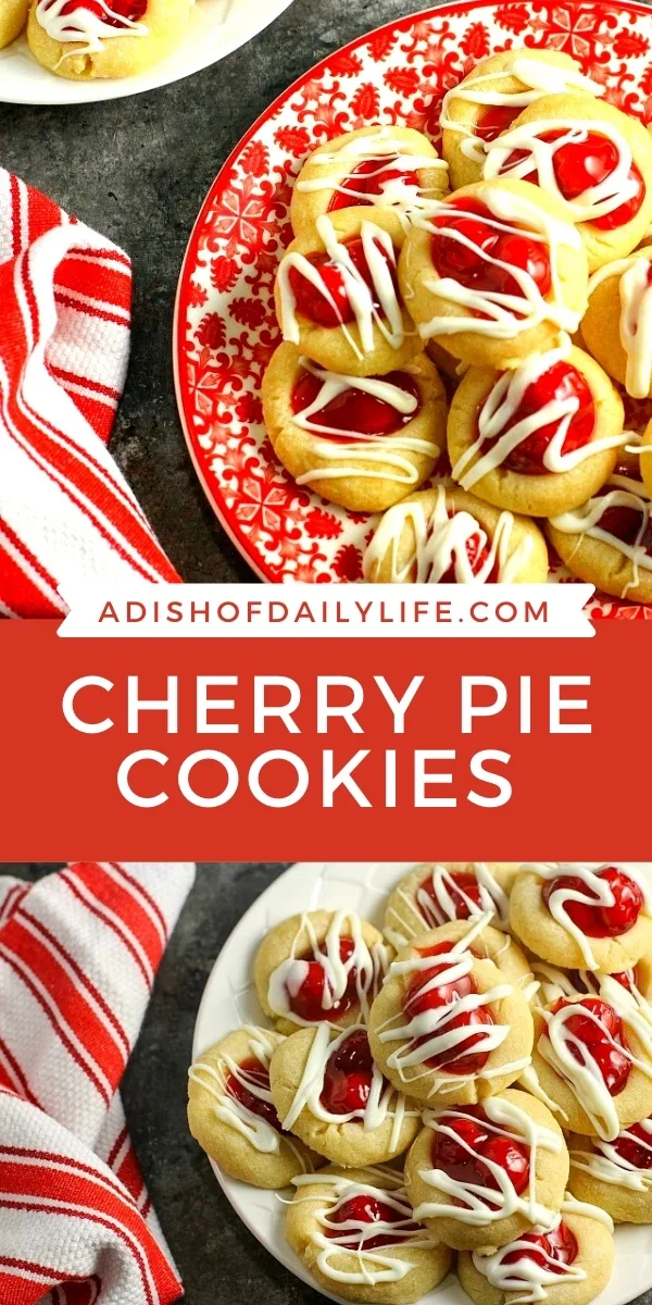 Cherry Pie cookies...fun and festive holiday cookie!