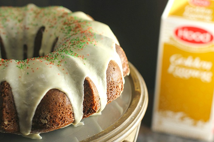 Golden Eggnog Cake