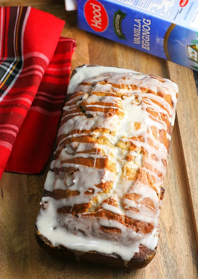 Easy to make Cranberry Vanilla Eggnog Bread with Hood Vanilla Eggnog...so delicious!