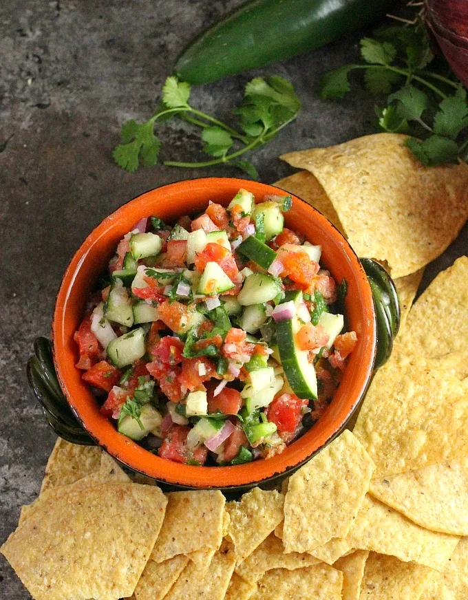 Cucumber Salsa....serve it with chips, use it as a salad or as a topper for grilled chicken or fish!