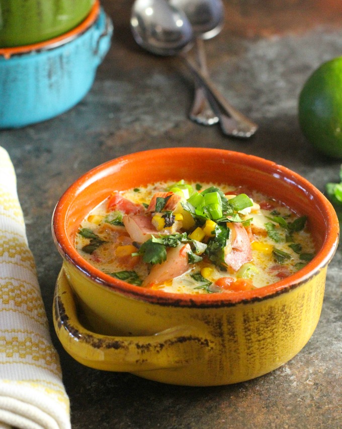 Southwestern Clam Chowder with roasted Poblano peppers and fire roasted tomatoes....you're going to love this twist on a New England classic!