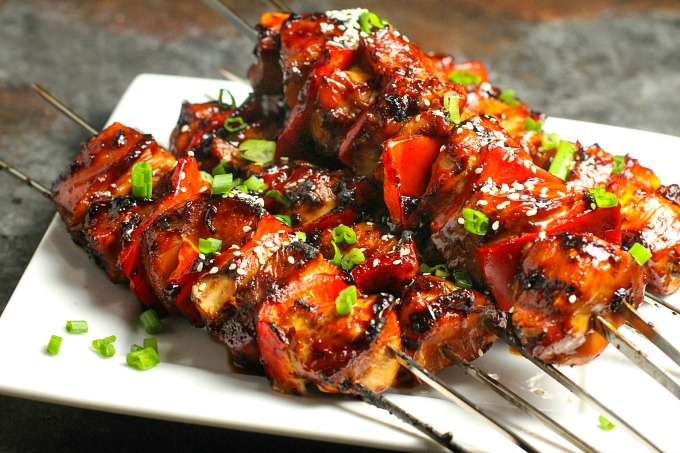 Korean BBQ Chicken Skewers